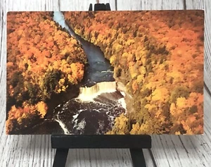 Tahquamenon River And Upper Falls, Michigan Aerial View Autumn Postcard - Picture 1 of 4