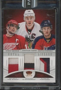 2013-14 Crow Royale Yzerman Toews Huberdeau Royal Lineage Black Box Patch 1/1 - Picture 1 of 2