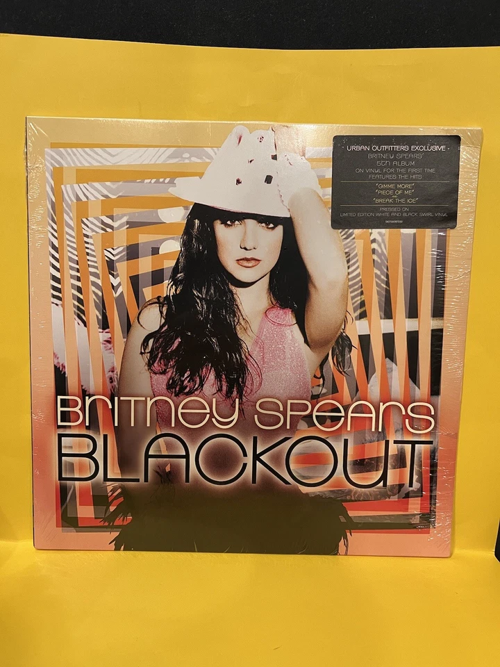 Britney Spears Blackout Black / White Swirl Colored Vinyl Pop Dance UO
