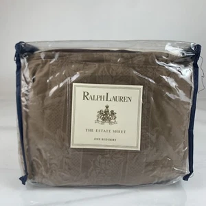 Vintage Ralph Lauren Estate King Bed Dust Ruffle Skirt Floral Fairchild USA - Bild 1 von 15