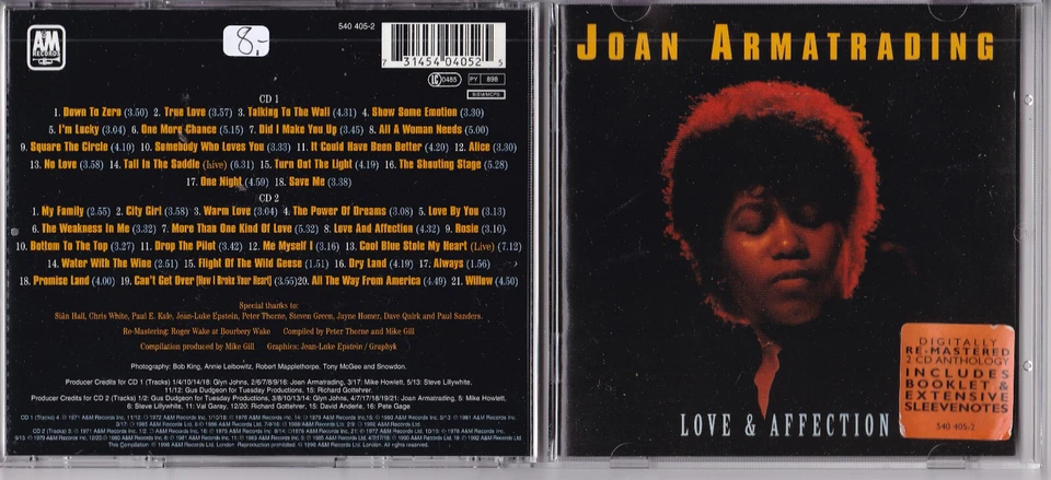 Joan Armatrading -Love & Affection- 2xCD A&M Records - Bild 1 von 1