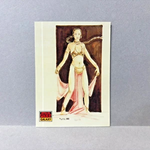 1993 Topps Star Wars Galaxy #41 Leia As A Pin-Up - Bild 1 von 2