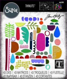 Sizzix Thinlits Die Set 43PK - 666280 Abstract Elements by Tim Holtz® - Bild 1 von 3