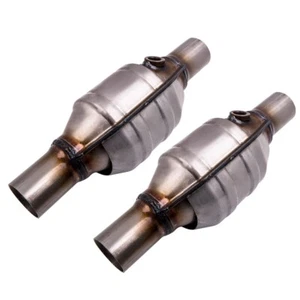 2 inch Universal Catalytic Converter Stainless Steel 53004 13" Overlength Pair - Picture 1 of 11