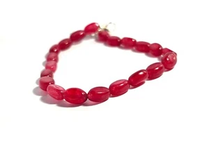 Ruby Bracelet Ruby Beads, Dainty Bracelet Jade Bracelet Gemstone Bracelet - Picture 1 of 4