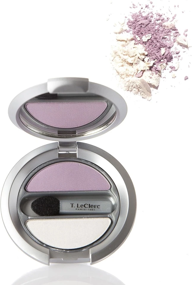 T LECLERC Augen Duo -schatten Augenlider Matt & Irisierend 23 Lila Matt Wert - Bild 1 von 1