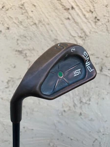 LH PING ISI BeCu GREEN DOT S2 54.5* SAND WEDGE - PING U44 SENIOR FLEX GRAPHITE - Picture 1 of 5