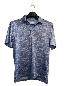Vineyard Vines Performance Size Medium Blue Camouflage Short Sleeve Polo - Imagen 1 de 6