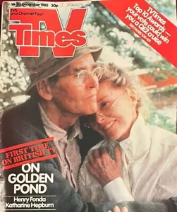 TV Times 1985 14 December 1980s Vintage Adverts Henry Fonda Katherine Hepburn - Picture 1 of 19