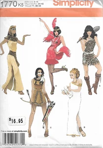 Simplicity Costume Pattern #1770-Misses Costumes in Sizes  8-16 - Picture 1 of 1
