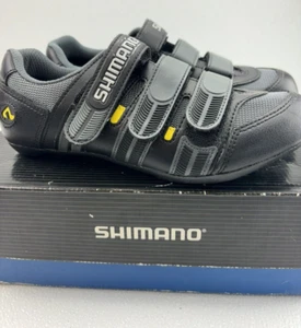 Shimano Men's Road Cycling Biking Shoes SH-T092 Black/Silver US Size 7 EU 40 NEW - Picture 1 of 13