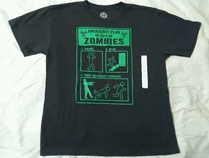 zombie green gray Black shirt zombie glow in dark, emergency plan zombie Hybrid - Picture 1 of 12