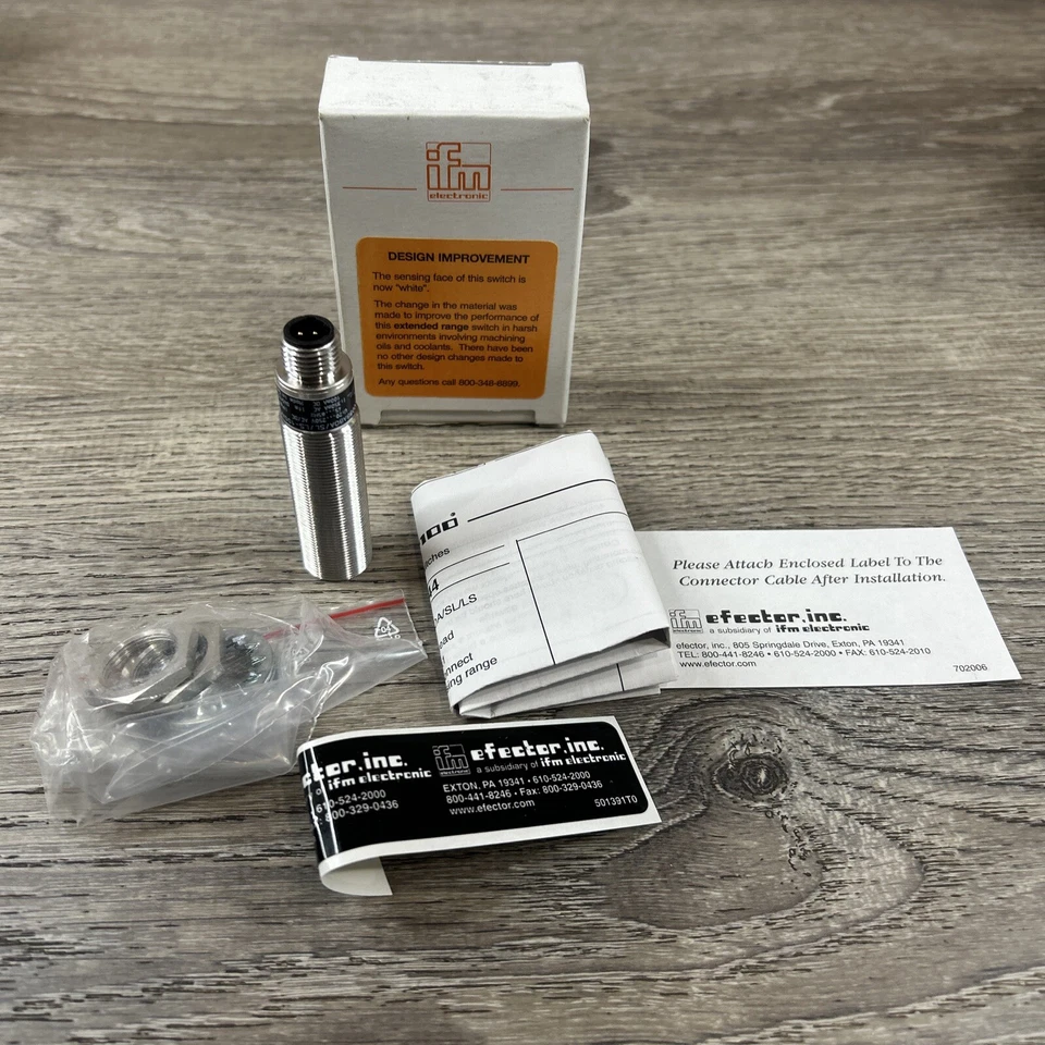 IFM Efector IGO344 Proximity Switch IGK2008BABOA/SL/L5-100AK 20-250Vac Nos - Image 1 of 4