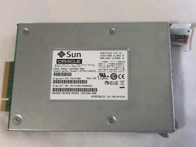 Oracle Sun Dual 10-GB Base- T Express Module 7014780 7100490 NTVNT10GEMC - Image 1 of 3