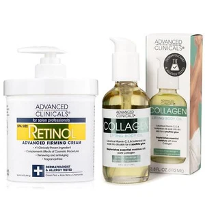Advanced Clinicals Lozione Corpo Retinolo + Olio Corpo Collagene Rassodante Set 2pz | Fra - Foto 1 di 9