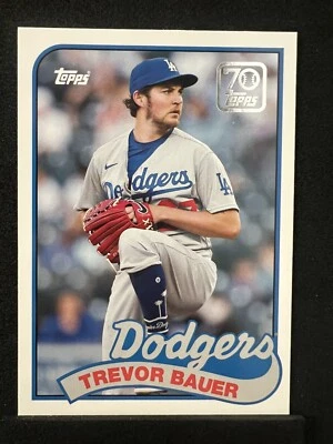 2021 Topps Update TREVOR BAUER 70 Years of Topps Baseball - DODGERS - Image 1 of 4