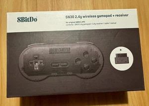8Bitdo Sn30 2.4G Wireless Gamepad for Original SNES/Sfc Transparent Edition -NEW - Picture 1 of 1