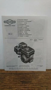 Briggs & Stratton Operating Instructions Models 130000 190000 - Picture 1 of 1