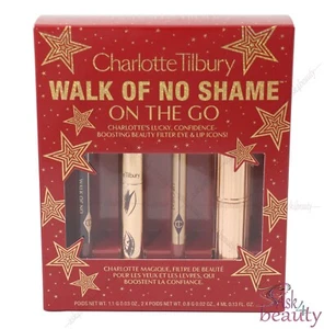 Conjunto de iconos de ojos y labios Charlotte Tilbury Walk Of No Shame On the Go nuevo en caja - Imagen 1 de 2