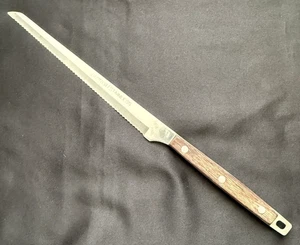 Cuchillo de pan dentado quirúrgico vintage de Japón de acero inoxidable 14,5" - Imagen 1 de 5
