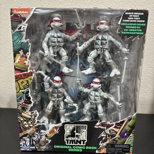 TMNT 35th B&W Original Comic Book Series Collector 4-Pack Playmates 2019 Sealed - Bild 1 von 10