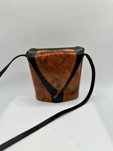 Handmade in Argentina braune Leder Bucket Crossbody Handtasche - Bild 1 von 8