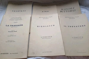 Metropolitan Opera House Librettos 6er Set New York Knabe Klavier 50er & 60er Jahre - Bild 1 von 14