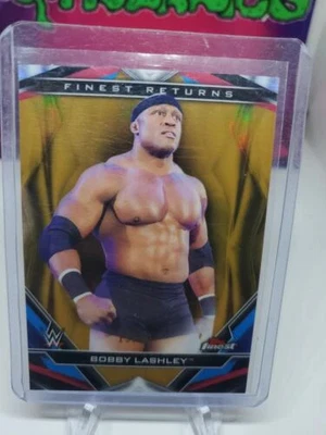 Bobby Lashley 2020 Topps Finest WWE Decade's Returns Gold Refractor #/50 #R - Image 1 of 4