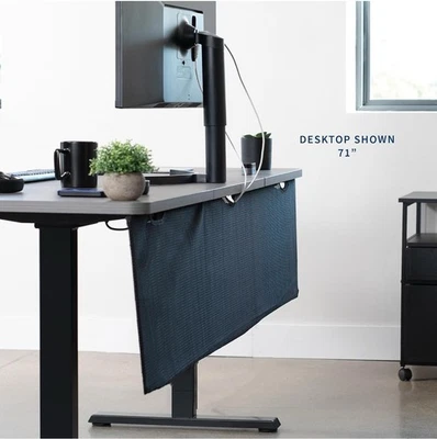 Funda organizadora de privacidad y gestión de cables debajo del escritorio de 71 pulgadas para ocultar cables Foto 1 de 4