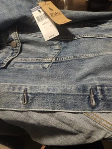 Neu mit Etikett Polo Ralph Lauren Herren B&T Jacke 4XLT Big Pony Grafikdruck Denim Jeans - Bild 1 von 6