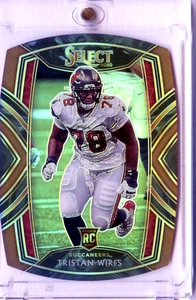 2020 Panini Select Club Level Tristan Wirfs #290 Copper Prizm Die-Cut #/355 RC - Bild 1 von 2