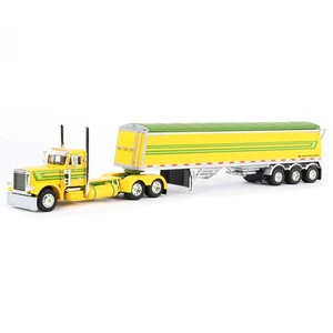 First Gear DCP 1/64 Peterbilt 379 Day Cab with Lode King Grain Trailer 60-1969 - Picture 1 of 5