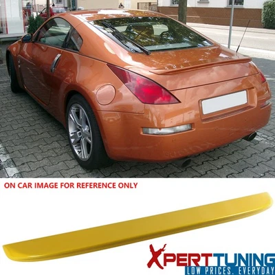 For 03-09 Nissan 350Z OE Style Painted #E33 Yellow Pearl Trunk Spoiler Lid - ABS Foto 1 de 4