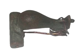 Antike römische Bronze Knie Fibel Ärmel Feder - Bild 1 von 4