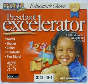 Software PC Preschool Excelerator 2 Discs NEW SEALED Jewel - Picture 1 of 2