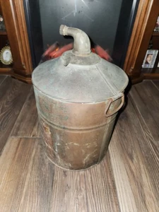 Grande antica pentola caldaia whisky rame ancora chiaro di luna decorazione primitiva country - Foto 1 di 6