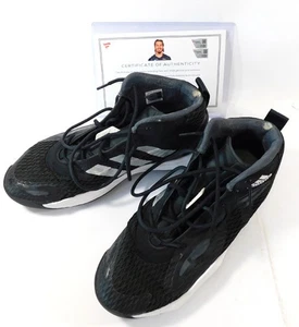 2021-22 NBA Cole Anthony Orlando Magic Zapatos Adidas Negros Usados en Juegos con Certificado de Autenticidad - Imagen 1 de 8