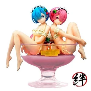 Re: Zero Starting Life in Another World Rem Ram Figure Pudding À La Mode - Picture 1 of 1