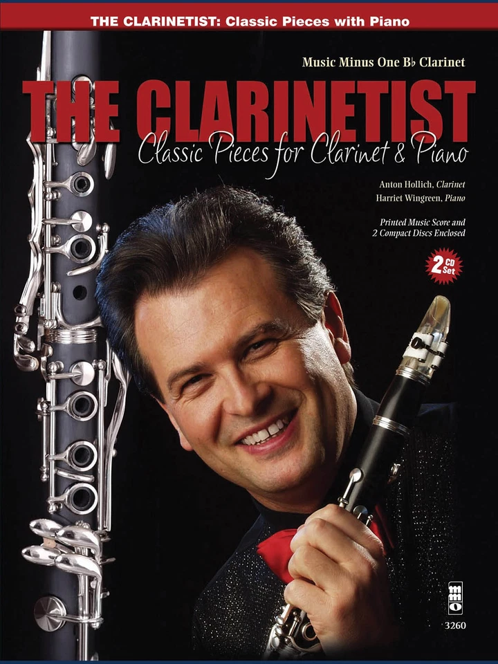 Clarinetist Classical Pieces Bb Clarinet Solo Sheet Music Minus One Book 2 CD - Image 1 of 1