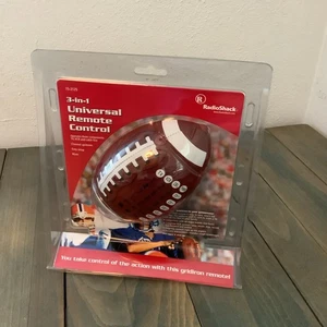 Vintage Radio Shack 3 in 1 Universal Remote Control Football - Sealed (XM2) - Picture 1 of 3