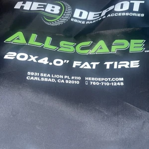 HEB ALLSCAPE 20x4 Pneumatico per Bici | Fat Tire, Nero - Foto 1 di 5