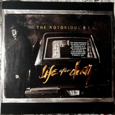 RARE PROMO The Notorious Big Life After Death 3LP Vinyl Record Black White Label - Image 1 of 4