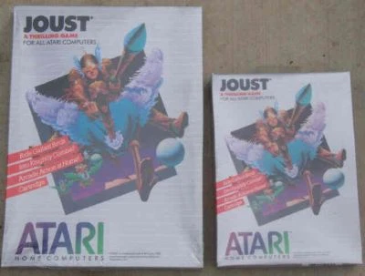 JOUST Atari 800/XL/XE Cartridge NEW In the Box  SMALL SILVER BOX Damaged  Box - Image 1 of 3