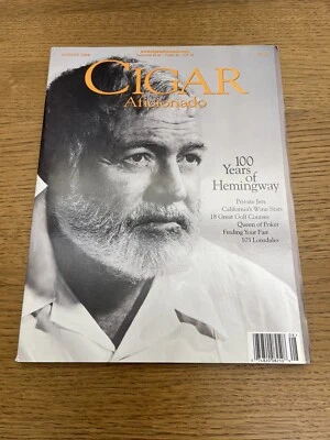 Cigar Aficionado Magazine AUG 1999 100 Years Of Hemingway - Изображение 1 из 4