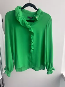 J.CREW Green Top Size 0 - Picture 1 of 4