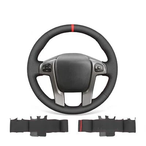 DIY Stitch Black Real Leather Car Steering Wheel Wrap for Ford Ranger 2012-2016 - Picture 1 of 10