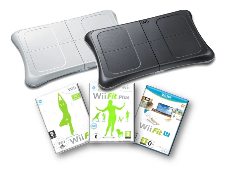 Nintendo Wii Balance Board original weiß schwarz mit Spiele Auswahl Fit U Plus - Bild 1 von 1