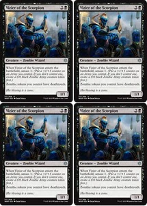 MTG - 4x VIZIER OF THE SCORPION - War of the Spark (U) - Picture 1 of 1