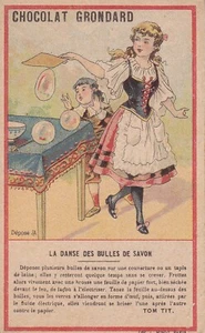 Chromo Chocolat Grondard La danse des bubles de soap - Bild 1 von 2