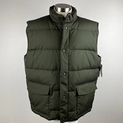 NWT Cabela's Premier Northern Goose Down Puffer Vest 550 weight green XL Tall - Image 1 of 4